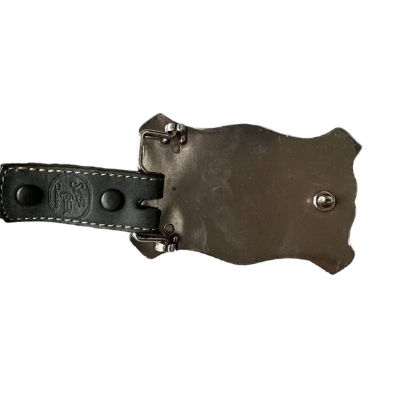 Silver Creek Classics Mens Western Belt Brown Indian Buffalo Nickel Size 36 - Picture 5 of 15